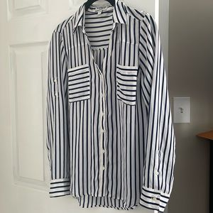 Classic striped button up